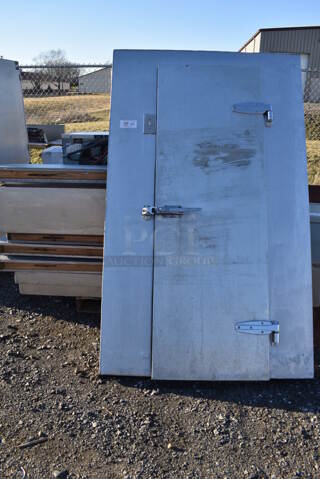 6'x8'x7' Walk In Box w/ Copeland RS64C2E-CAV-101 208/230 Volt, 1 Phase Compressor and Witt SFE046LD 208-230 Volt, 1 Phase Condenser. No Floor.