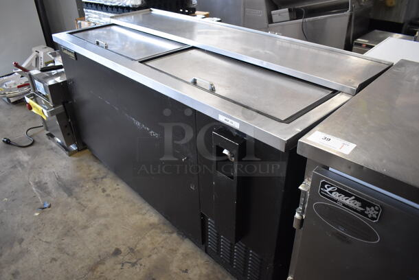 Continental CBC64 Metal Commercial Bottled Back Bar Cooler w/ 2 Sliding Lids. 115 Volts, 1 Phase. 64x27.5x36.5. Tested and Working! - Image 4 of 8