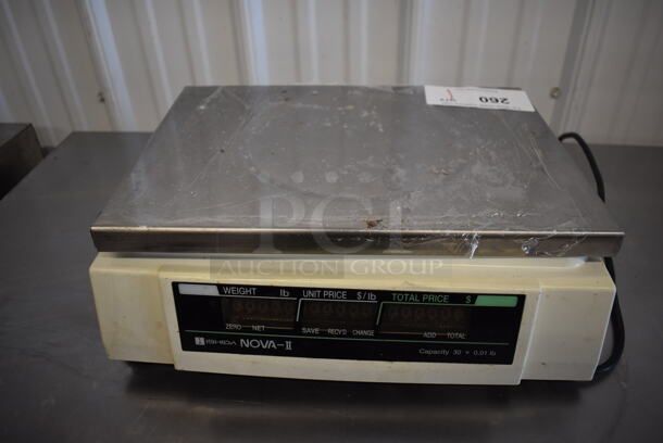 Ishida NOVA-II Metal Commercial Countertop Food Portioning Scale. 120 Volts, 1 Phase. 14x16x5. Tested and Working! - Image 5 of 7