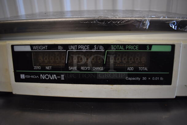 Ishida NOVA-II Metal Commercial Countertop Food Portioning Scale. 120 Volts, 1 Phase. 14x16x5. Tested and Working! - Image 6 of 7