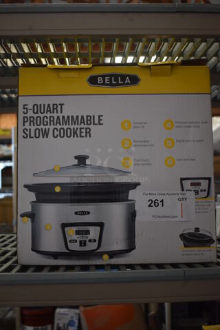BRAND NEW SCRATCH AND DENT! Bella 5 Quart Programmable Slow Cooker