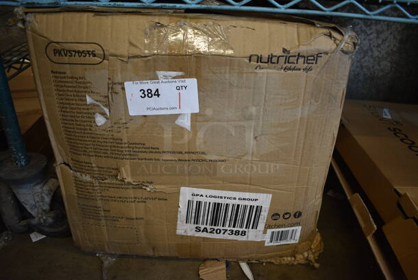 BRAND NEW SCRATCH AND DENT! NutriChef PKVS70STS Metal Countertop Chamber Food Vacuum Sealer Electric Air Seal Preserver. Stock Picture Used For Gallery Picture. - Image 2 of 4