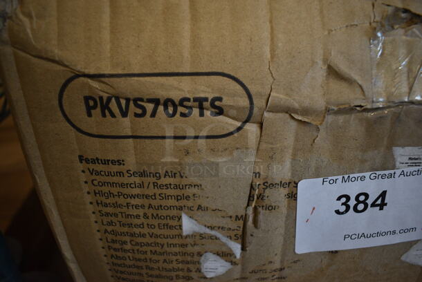 BRAND NEW SCRATCH AND DENT! NutriChef PKVS70STS Metal Countertop Chamber Food Vacuum Sealer Electric Air Seal Preserver. Stock Picture Used For Gallery Picture. - Image 3 of 4