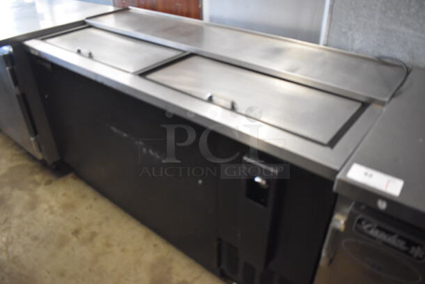 Continental CBC64 Metal Commercial Bottled Back Bar Cooler w/ 2 Sliding Lids. 115 Volts, 1 Phase. 64x27.5x36.5. Tested and Working! - Image 2 of 8