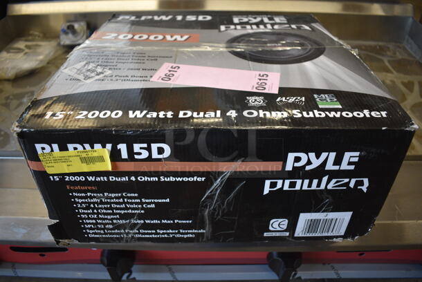 BRAND NEW SCRATCH AND DENT! Pyle Power PLPW15D 15" Subwoofer. 15.5x15.5x6 - Image 9 of 9