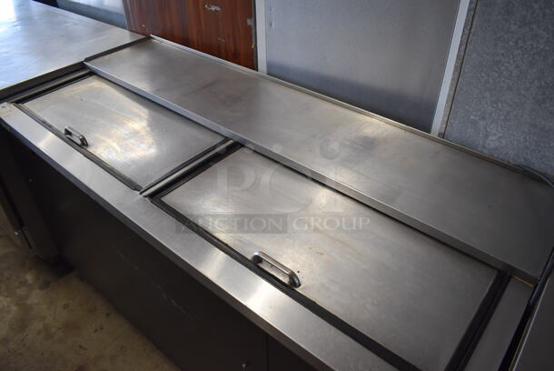 Continental CBC64 Metal Commercial Bottled Back Bar Cooler w/ 2 Sliding Lids. 115 Volts, 1 Phase. 64x27.5x36.5. Tested and Working! - Image 3 of 8