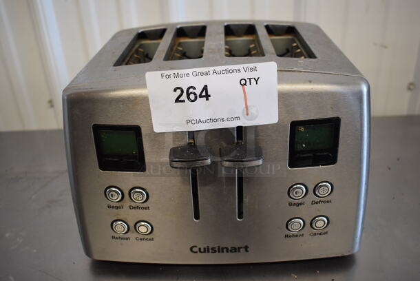 Cuisinart RBT-875PC Metal Countertop 4 Slot Toaster. 120 Volts, 1 Phase. 11x11x8