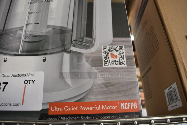 IN ORIGINAL BOX! Nutrichef NCFP8 Metal Countertop Food Processor w/ 2 Grating Blades and S Blade. 120 Volts, 1 Phase. 15x9x15 - Image 5 of 5