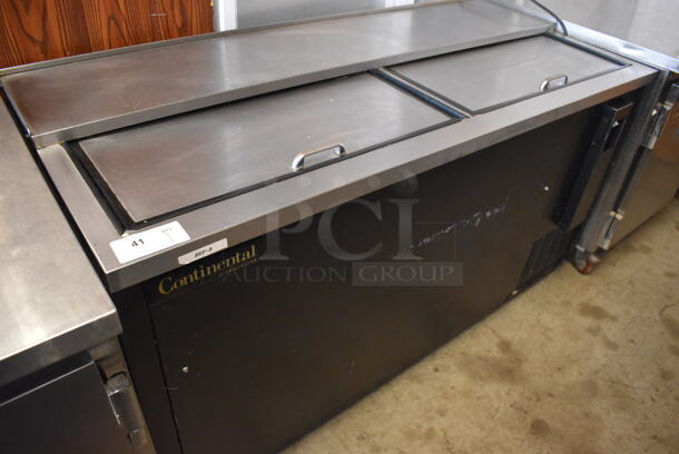 Continental CBC64 Metal Commercial Bottled Back Bar Cooler w/ 2 Sliding Lids. 115 Volts, 1 Phase. 64x27.5x36.5. Tested and Working! - Image 8 of 8