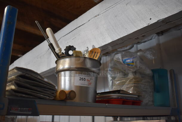 ALL ONE MONEY! Tier Lot of Various Items Including Utensils and Car Drink Carriers - Image 1 of 6