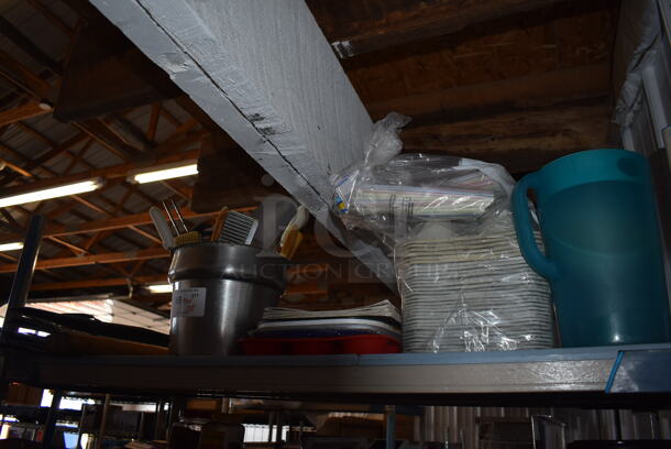 ALL ONE MONEY! Tier Lot of Various Items Including Utensils and Car Drink Carriers - Image 2 of 6