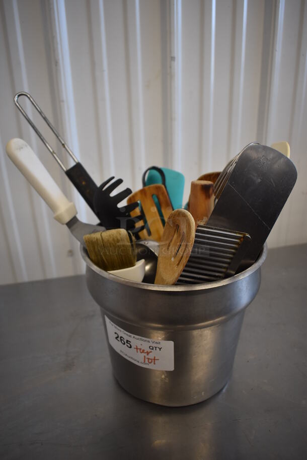 ALL ONE MONEY! Tier Lot of Various Items Including Utensils and Car Drink Carriers - Image 3 of 6