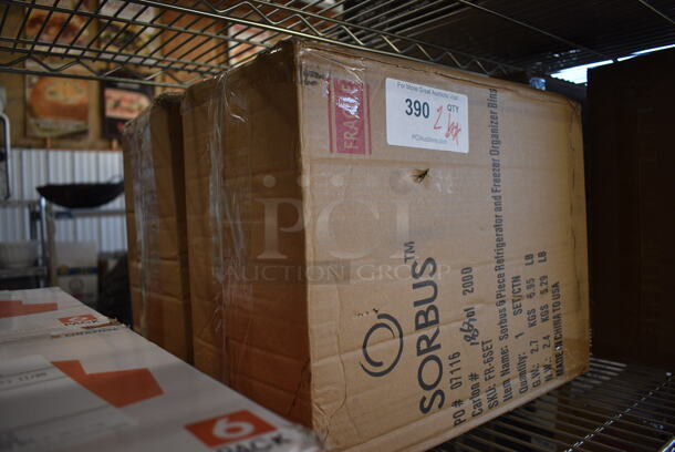 2 BRAND NEW SCRATCH AND DENT! Boxes of Sorbus FR-6SET 6 Piece Refrigerator and Freezer Organizer Bins. 2 Times Your Bid! - Image 3 of 3