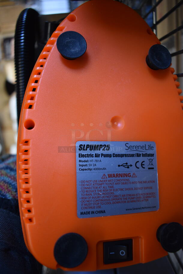 BRAND NEW SCRATCH AND DENT! SereneLife SLPUMP25 Electric Air Pump Compressor. 5x10x6 - Image 4 of 5
