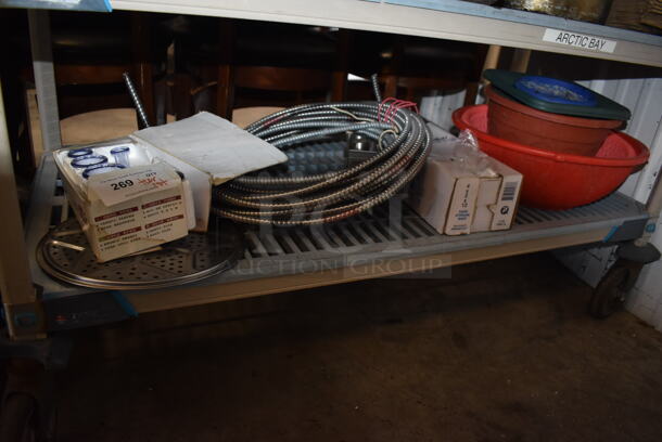 ALL ONE MONEY! Tier Lot of Various Items Including Poly Bowls and Wire - Image 2 of 7