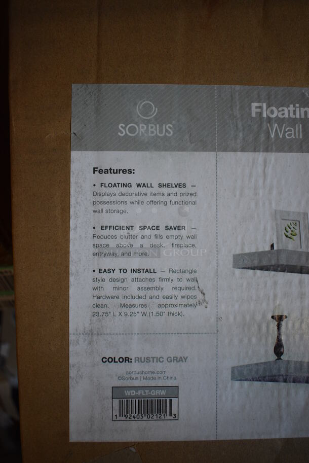 2 BRAND NEW SCRATCH AND DENT! Sorbus Floating Square Wall Shelves. 2 Times Your Bid! - Image 3 of 4