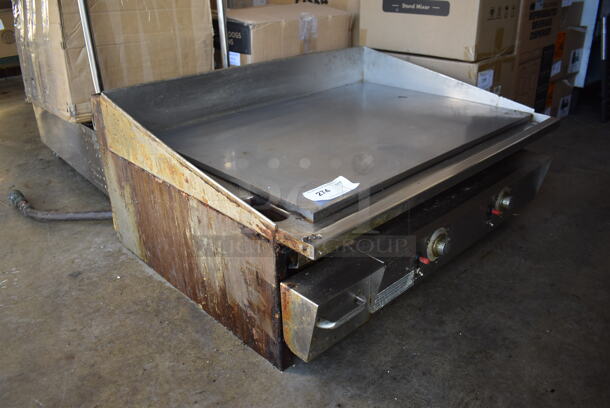 Keating 36BFLD MiraClean Stainless Steel Commercial Countertop Natural Gas Powered Chrome Top Flat Top Griddle. 37x32x17 - Image 2 of 8