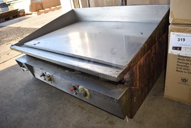 Keating 36BFLD MiraClean Stainless Steel Commercial Countertop Natural Gas Powered Chrome Top Flat Top Griddle. 37x32x17 - Image 3 of 8