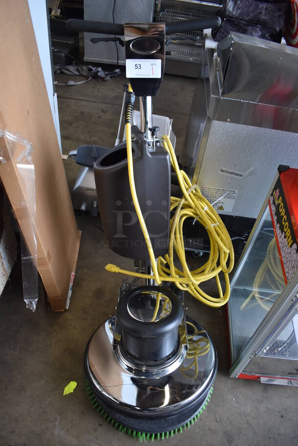LIKE NEW! Lavex Janitorial Rotary Floor Machine with 2 Gallon Solution Tank. Unit Has Only Been Used a Few Times! 20x26x47. Tested and Working!