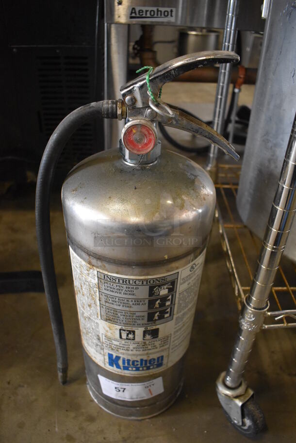 Kitchen One Wet Chemical Fire Extinguisher. 8.5x7x21.5. Buyer Must Pick Up - We Will Not Ship This Item. 
