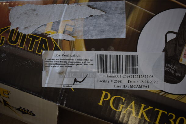 BRAND NEW SCRATCH AND DENT! Pyle PGAKT30 Beginner 30" Acoustic Guitar. 11x2.5x31 - Image 5 of 5