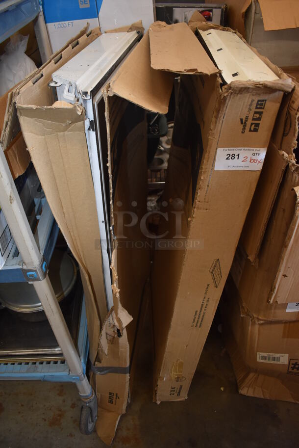 2 IN ORIGINAL BOX! Metal Parabolic Troffer Lights. 24x48x4. 2 Times Your Bid! - Image 2 of 5