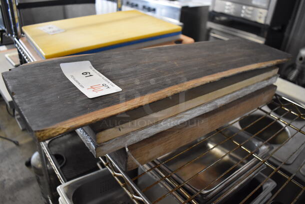 4 Various Cutting Boards. Includes 8x26x0.5. 4 Times Your Bid!