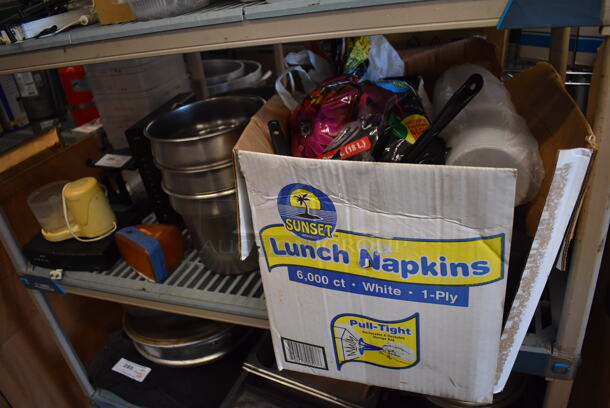 ALL ONE MONEY! Tier Lot of Various Items Including Poly Bins, Metal Bins and Routers - Image 3 of 5