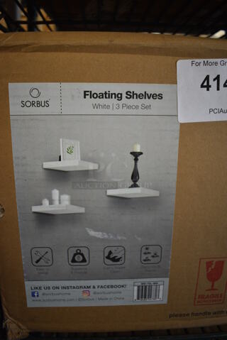 5 BRAND NEW SCRATCH AND DENT! Sorbus Floating Shelves. 5 Times Your Bid!
