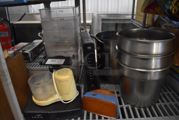 ALL ONE MONEY! Tier Lot of Various Items Including Poly Bins, Metal Bins and Routers - Image 5 of 5