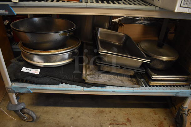 ALL ONE MONEY! Tier Lot of Various Items Including Metal Colander and Bins