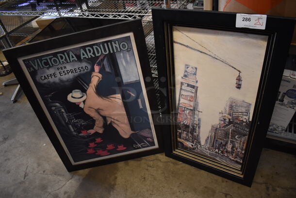 2 Various Framed Pictures. 22x1x37, 27x1x35. 2 Times Your Bid!
