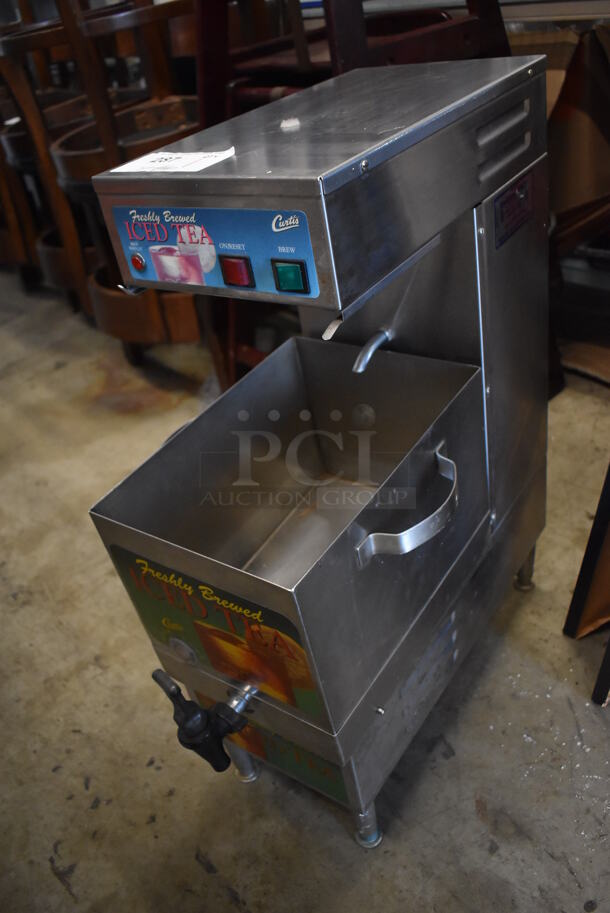 Curtis PTT-3-10 Stainless Steel Commercial Countertop Iced Tea Machine w/ Beverage Holder Dispenser. No Lid. 120 Volts, 1 Phase. 13x22x29 - Image 3 of 7