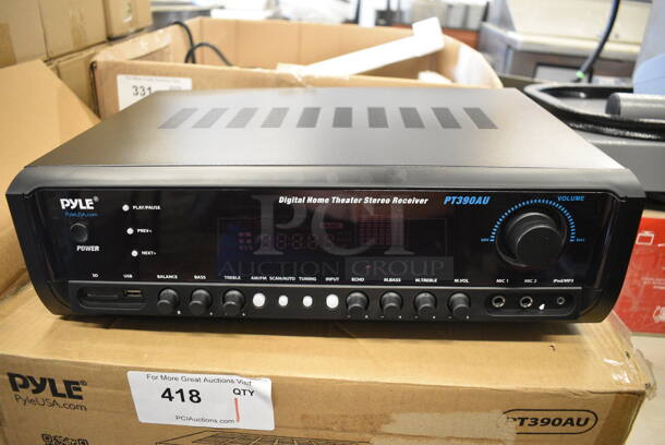 BRAND NEW SCRATCH AND DENT! Pyle PT390AU Digital Home Theater Stereo Receiver. 17x12x6 - Image 1 of 10