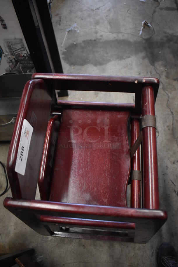 3 Wood Pattern High Chairs. 20x20x29. 3 Times Your Bid! - Image 5 of 5