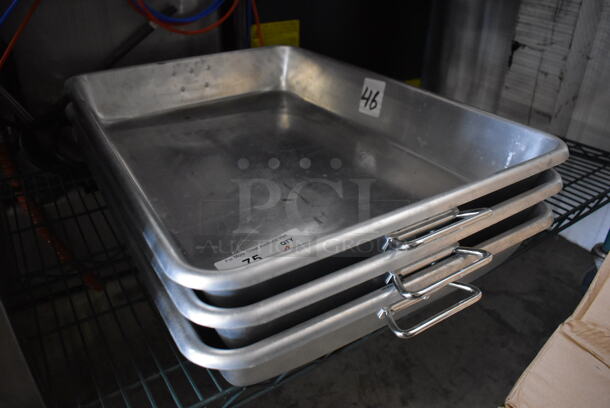 3 Metal Baking Pans. 18x27x3.5. 3 Times Your Bid! - Image 2 of 3