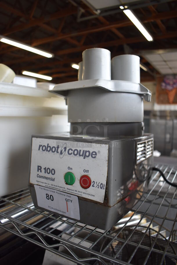 Robot Coupe R 100 Metal Commercial Countertop Food Processor w/ Poly Continuous Feed Head and S Blade. 120 Volts, 1 Phase. 7.5x12.5x13. Tested and Working! - Image 5 of 9