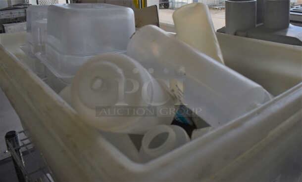 ALL ONE MONEY! Lot of Various Items Including Poly Condiment Bottles and Drop In Bins in 2 Large Poly Bins - Image 2 of 6