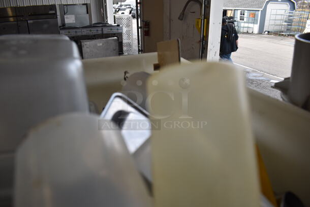 ALL ONE MONEY! Lot of Various Items Including Poly Condiment Bottles and Drop In Bins in 2 Large Poly Bins - Image 4 of 6