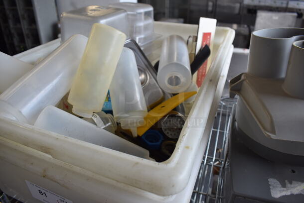 ALL ONE MONEY! Lot of Various Items Including Poly Condiment Bottles and Drop In Bins in 2 Large Poly Bins - Image 6 of 6
