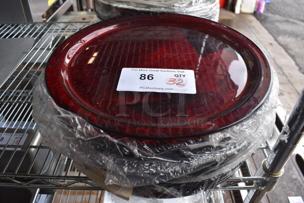 32 BRAND NEW! Red Chargers. 13x13x0.5. 32 Times Your Bid!