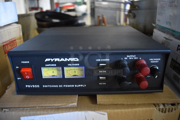 BRAND NEW SCRATCH AND DENT! Pyramid PSV500 Switching DC Power Supply. 11x11x3.5