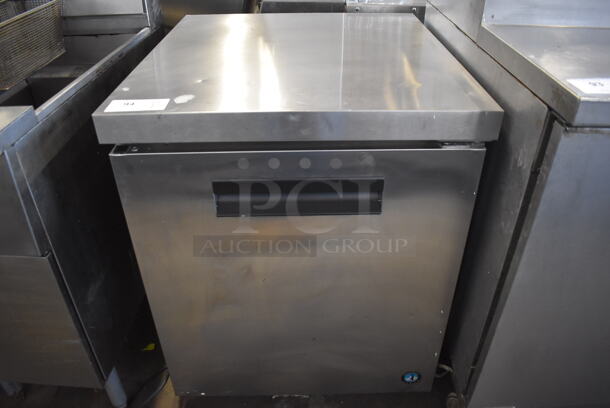 2019 Hoshizaki UF27A Stainless Steel Commercial Single Door Undercounter Freezer on Commercial Casters. 115 Volts, 1 Phase. 27x30x33.5. Tested and Working!