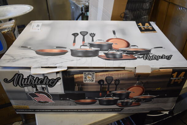 BRAND NEW SCRACH AND DENT! NutriChef NCCWALN14 Cookware Set - Image 2 of 3