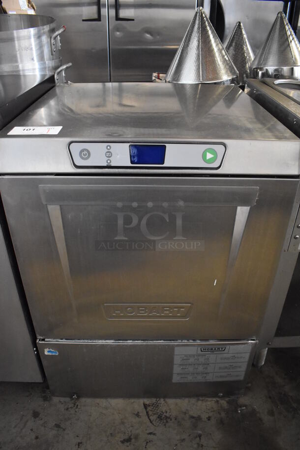LATE MODEL! Hobart LXEH ENERGY STAR Stainless Steel Commercial Undercounter Dishwasher. 120/208-240 Volts, 1 Phase. 24x24x32.5