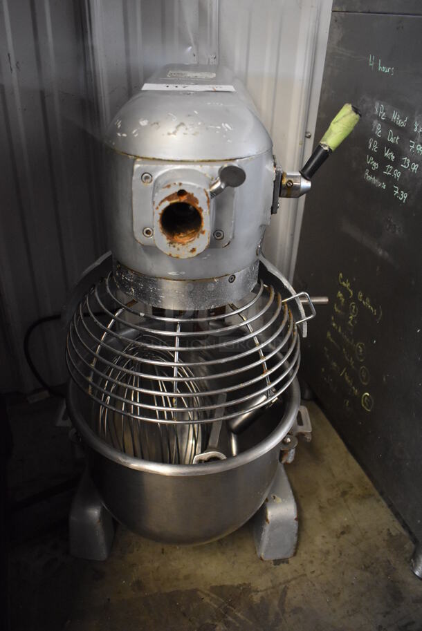 Smart Chef M20 Metal Commercial 20 Quart Planetary Dough Mixer w/ Mixing Bowl, Bowl Guard, Whisk, Dough Hook and Paddle Attachments. 110 Volts, 1 Phase. 15x20x31. Tested and Powers On But Parts Do Not Move - Image 2 of 6