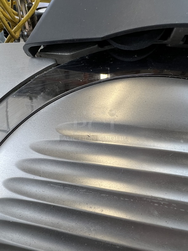 BRAND NEW SCRATCH AND DENT! Hobart Centerline EDGE12-11 Stainless Steel Commercial Countertop 12" Manual Meat Slicer w/ Blade Sharpener. 115 Volts, 1 Phase. 26x22x22. Tested and Working! - Image 10 of 10