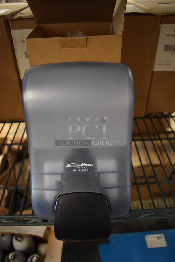 7 Boxes of 6 BRAND NEW IN BOX! SF900TBLENV Enviro-Master Poly Wall Mount Hand Soap Dispensers. 5.5x4.5x9. 7 Times Your Bid! - Image 1 of 4