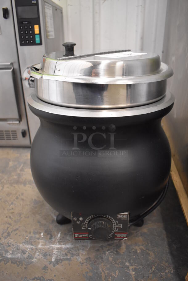 APW Wyott Metal Commercial Countertop Soup Kettle. 13x13x17. Tested and Working! - Image 1 of 6