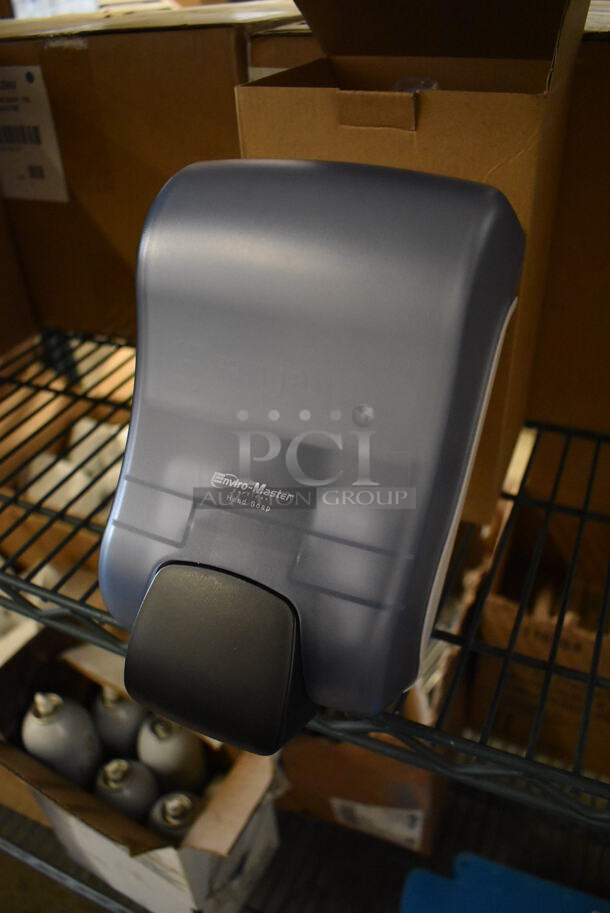7 Boxes of 6 BRAND NEW IN BOX! SF900TBLENV Enviro-Master Poly Wall Mount Hand Soap Dispensers. 5.5x4.5x9. 7 Times Your Bid! - Image 3 of 4